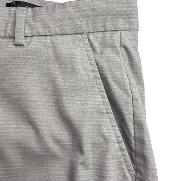 Greg Norman Golf Shorts Mens 34 Gray Stretch Flat Front Pockets - Picture 3 of 7